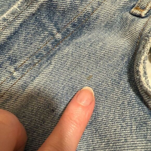 Agolde Mom Dad Jeans Light Wash Distressed High Waisted Straight 27” - Picture 6 of 12